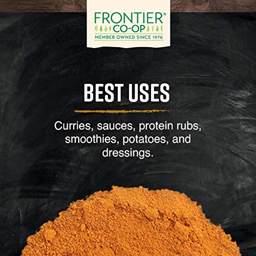Frontier Co-Op Turmeric Root Powder Minimum 4% Curcumin, Certi