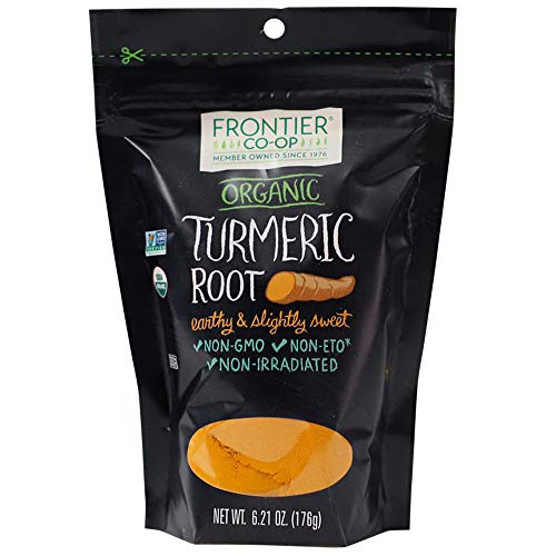 Frontier Co-Op Turmeric Root Powder Minimum 4% Curcumin, Certi