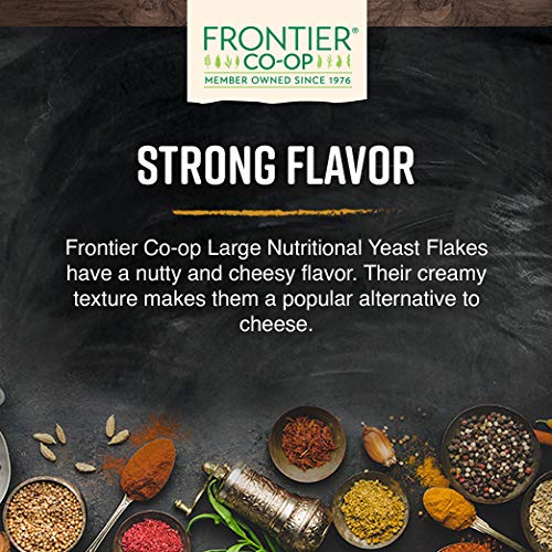 Frontier Co-Op Yeast, Nutritional Large Flakes, Kosher, Non-Irra