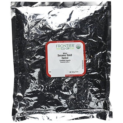 Frontier Herb Bulk Sesame Seeds Organic Hulled, 1 Pound