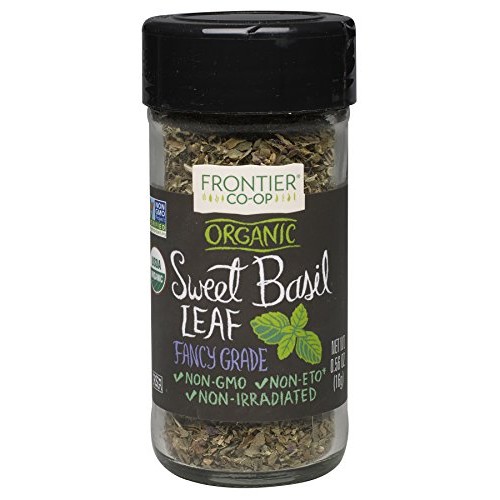 Frontier Organic Spices, Sweet Basil, 0.56 Ounce Pack Of 6