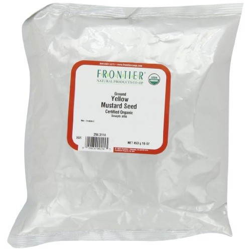 Frontier Mustard Seed, Yellow Mustard Powder Certified Organic,
