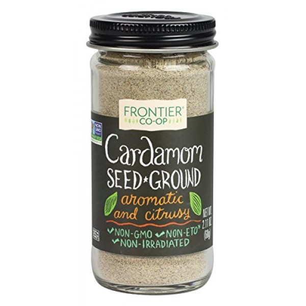 Frontier Culinary Spices Ground Cardamom Seed, 2.11-Ounce Bottle