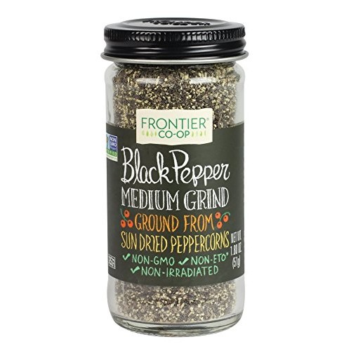 Frontier Pepper, Black Medium Grind, 1.8-Ounce Bottle