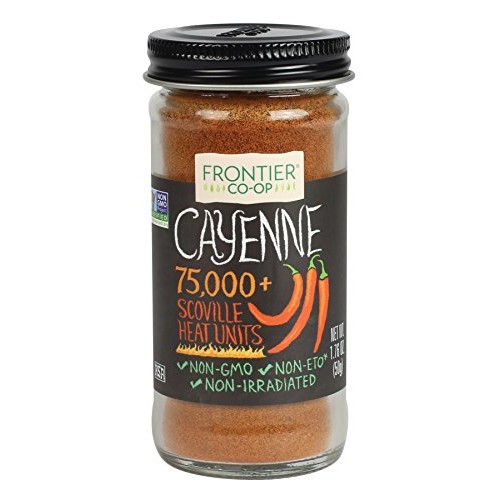 Frontier All-Natural Cayenne Pepper, Ground, 1.76-Ounce Bottle