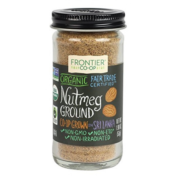 Frontier Ground Organic Fair Trade, Nutmeg, 1.9 Ounce