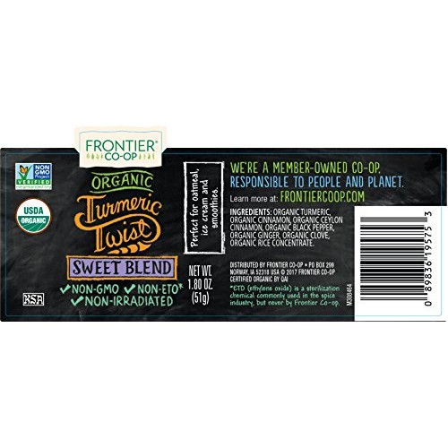 Frontier Organic Turmeric Twist | Sweet Blend | Certified Organi