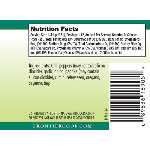 Frontier Seasoning Blends Salt-Free Mexican Seasoning, 2-Ounce B