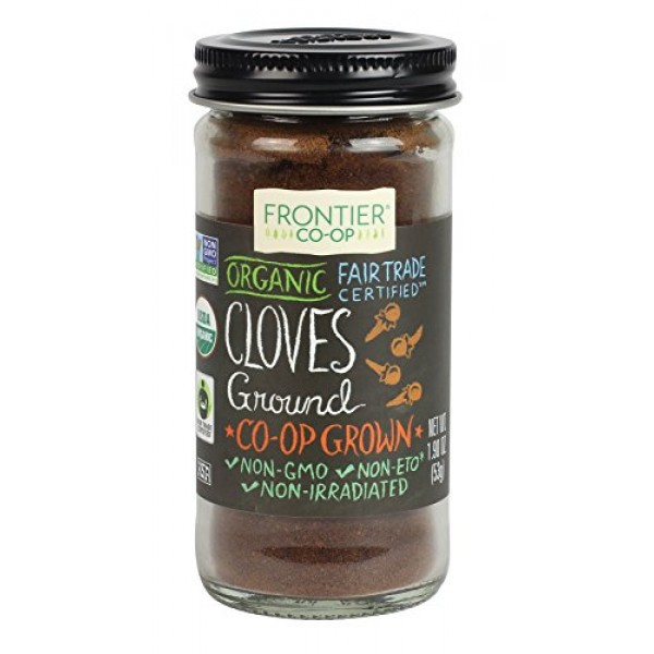 Frontier Natural Products Cloves, Og, Ground, Ft, 1.90-Ounce
