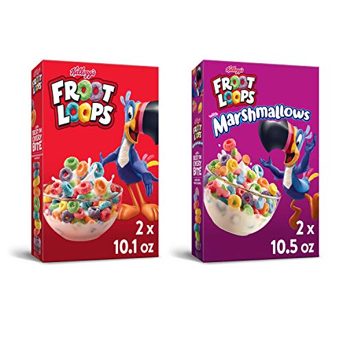 Kellogg’S Froot Loops, Breakfast Cereal, Variety Pack, 41.2Oz Ca