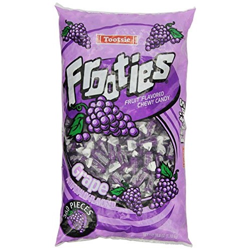Tootsie Rolls Frooties Grape Candy 360 Count, 38.8Oz