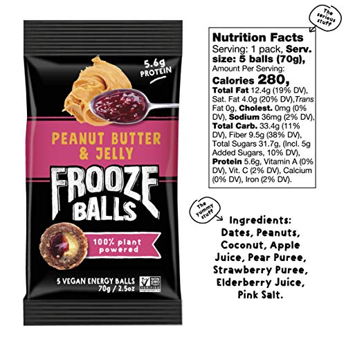 Frooze Balls Plant Protein Powered Fruit &Amp; Nut Double Filled Ene
