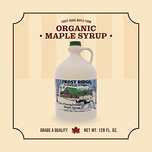 Frost Ridge Maple Farm, Organic Maple Syrup, Grade A, Gallon 12
