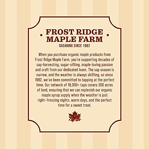Frost Ridge Maple Farm, Organic Maple Syrup, Grade A, Gallon 12