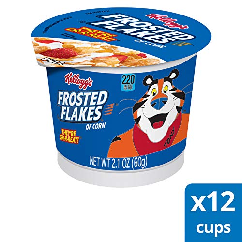 Kelloggs Breakfast Cereal, Frosted Flakes, Fat-Free, Family Siz