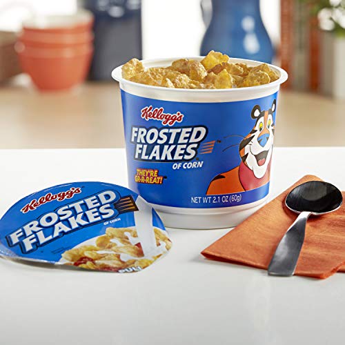 Kelloggs Frosted Flakes, Breakfast Cereal In A Cup, Fat-Free, B