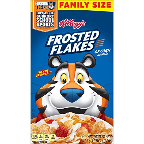 Kelloggs Frosted Flakes, Breakfast Cereal, Original, Excellent