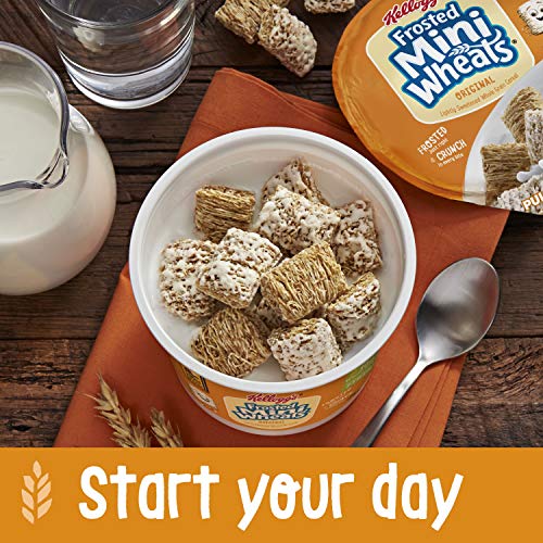 Kelloggs Frosted Mini-Wheats Breakfast Cereal Cups, High Fiber