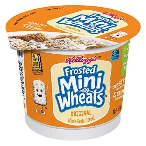 Kelloggs Frosted Mini-Wheats Breakfast Cereal Cups, High Fiber