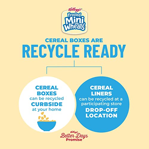 Kelloggs Frosted Mini-Wheats Cold Breakfast Cereal, High-Fiber,