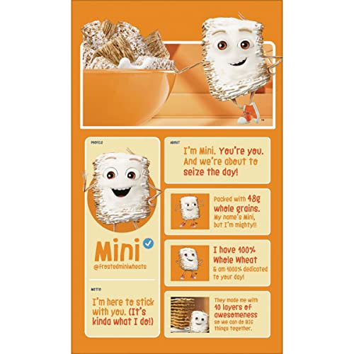 Kelloggs Frosted Mini-Wheats Cold Breakfast Cereal, High-Fiber,
