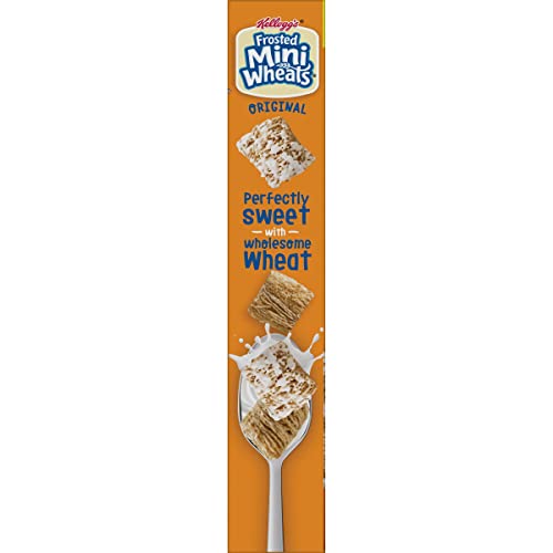Kelloggs Frosted Mini-Wheats Cold Breakfast Cereal, High-Fiber,