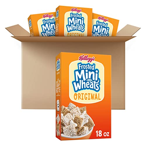 Kelloggs Frosted Mini-Wheats Cold Breakfast Cereal, Whole Grain