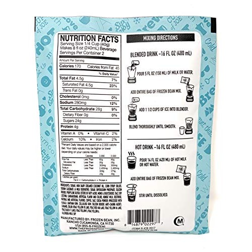 • Frozen Bean Frappe Blends Variety Pack 3.35 Oz Java Chip Sea