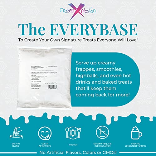 Frozen Xplosion All Natural Frappe & Smoothie Powder Mix Base, 6...