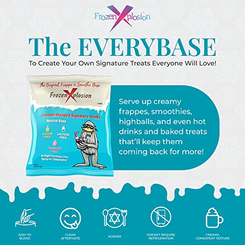 Frozen Xplosion Original Frappe & Smoothie Powder Mix Base, 3 lb...