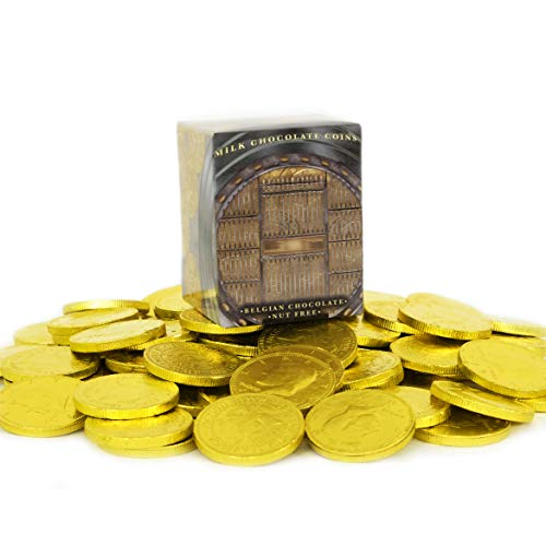 Milk Chocolate Coins - Chocolate Coins Wrapped In Gold, Chocolat