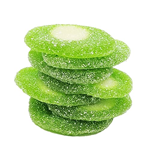 Sour Kiwi Slices, Soft Chewy Gummy Candy, Fat-Free Half-Pound