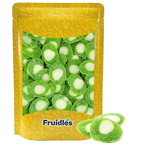 Sour Kiwi Slices, Soft Chewy Gummy Candy, Fat-Free Half-Pound