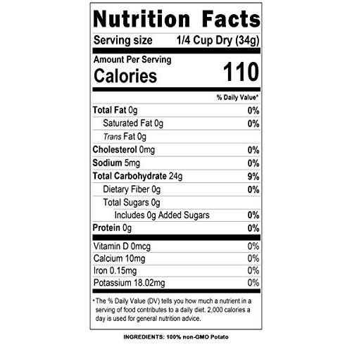 Unmodified Potato Starch, Resistant Starch, Plant-Based, Thicken