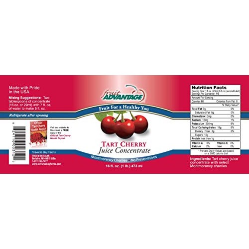 Montmorency Tart Cherry Juice Concentrate - Bottled In Premium G