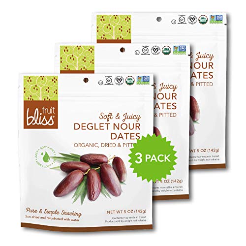 Fruit Bliss Deglet Nour Pitted Dates – Soft &Amp; Juicy Organic, Dri