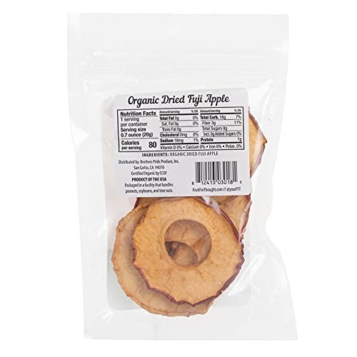 Usa Grown Individually Packed Organic Dried Fuji Apple Slices -