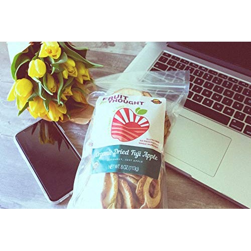 Usa Grown Organic Dried Fuji Apple Slices 8 Ounce Bag Pack Of 2