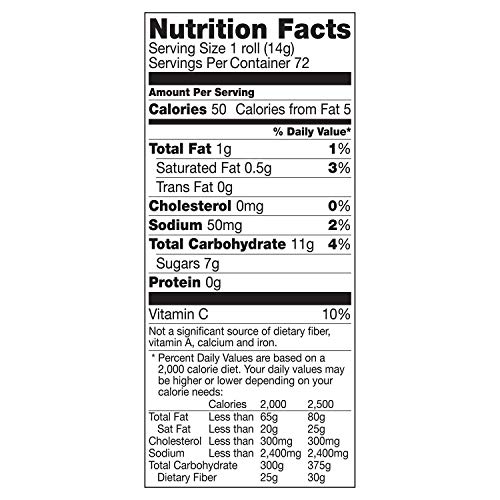 Fruit Roll-Ups Variety Pack .5 Oz., 72 Ct.