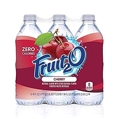 Fruit2O Zero Calorie Flavored Water, Cherry, 6 Count Pack Of 4