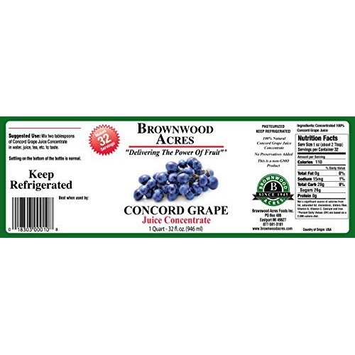 1 Quart Tart Cherry &Amp; 1 Quart Grapecold Filled Juice Concentra