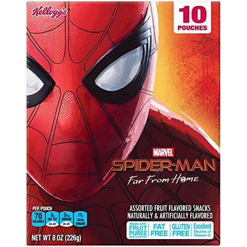 Spiderman, Fruit Flavored Snacks, Assorted Fruit Flavored, Glute