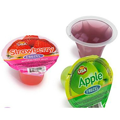Fruzel Assorted Natural Fruit Juice Jelly Cups 51 Ounces