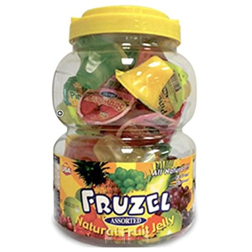 Fruzel Assorted Natural Fruit Juice Jelly Cups 51 Ounces