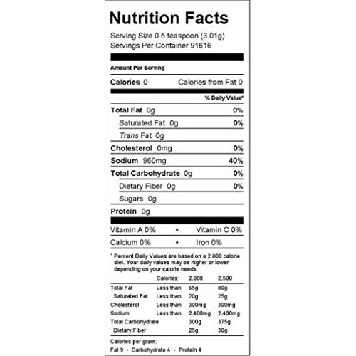 25# Case-Seasoned Salt