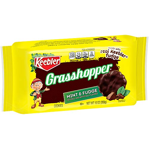 Keebler Grasshopper Cookies, Mint And Fudge, 10 Oz Tray Keebler Grasshopper Cookies, Mint And Fudge, 10 Oz Tray
