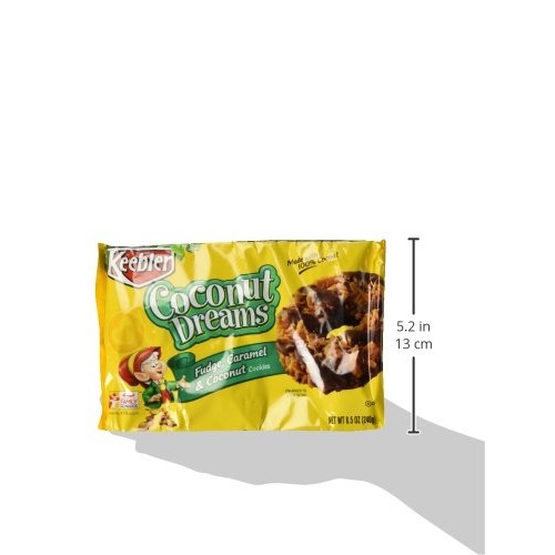 Keebler Coconut Dreams Cookies, Caramel And Coconut, 8.5 Ounce T Keebler Coconut Dreams Cookies, Caramel And Coconut, 8.5 Ounce T