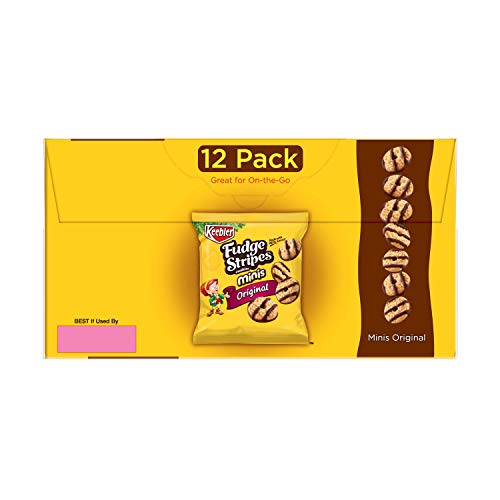 Keebler Fudge Stripes Cookies Minis, Original, 12 Oz 12 Count