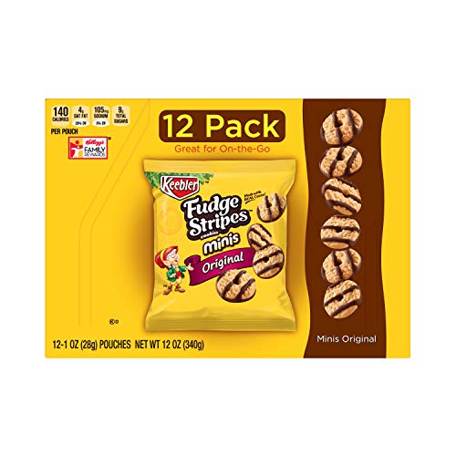 Keebler Fudge Stripes Cookies Minis, Original, 12 Oz 12 Count