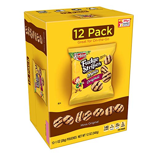 Keebler Fudge Stripes Cookies Minis, Original, 12 Oz 12 Count
